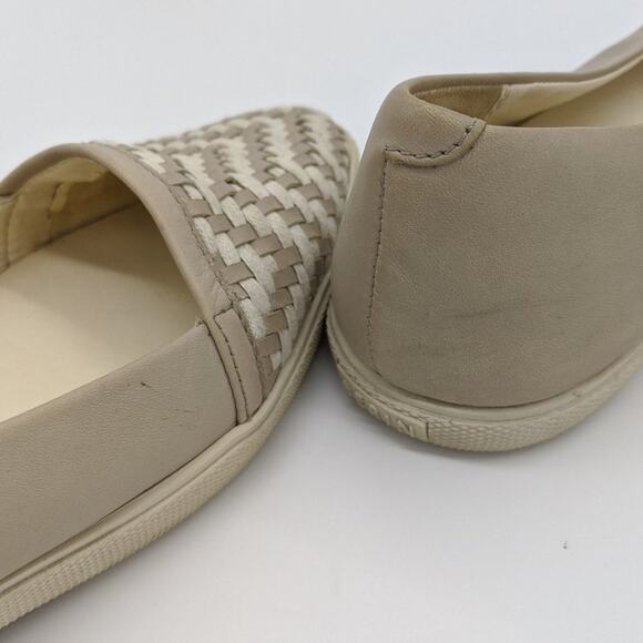 Aerin Daniela Woven Toe Tan Slip On Flats Size 8 - Picture 6 of 9
